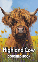 Highland Cow Coloring Book