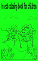 Insect coloring book for children