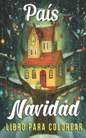 País Navidad Libro para colorear