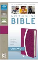 Thinline Bible-NIV-Compact: New International Version, Razzleberry / Plum, Italian Duo-Tone, Thinline Bible