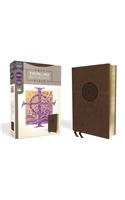 NRSV, Thinline Reference Bible, Leathersoft, Brown, Comfort Print
