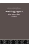 A Modern English Grammar on Historical Principles