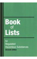 Book of Lists for Regulated Hazardous Substances