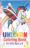 Unicorn Coloring Book For Kids Ages 4-8