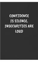 Confidence Is Silence. Insecurities Are Loud