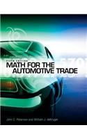 Math for the Automotive Trade