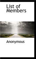 List of Members: (English)