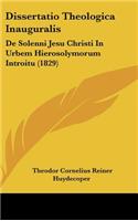 Dissertatio Theologica Inauguralis