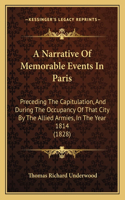 A Narrative Of Memorable Events In Paris