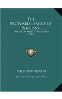 The Proposed League Of Nations