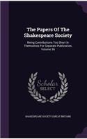 Papers Of The Shakespeare Society