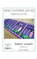 Advent Wreaths Quilt Pattern (3-in-1): (English)