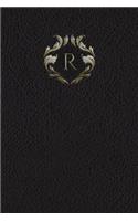 Monogram "R" Meeting Notebook: (18 Monogram Black 150 Meeting)