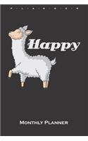 Happy Lama Monthly Planner