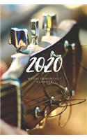 2020 Weekly & Monthly Planner: Guitar - 6X9 Size - Glossy Soft Cover - Multi-Purpose: Organizer/Calendar/Notebook/Agenda/Diary/Journal.(5 Music Themed Planners)