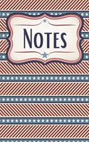 Patriotic Stripes and Stars Graph Paper Notebook