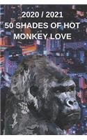 2020 / 2021 Weekly Planner - 50 Shades of Monkey Love - Appointment Book Gift - Funny Gorilla Meme Cover - Two-Year Agenda Notebook