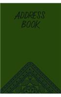 Hunter Green Hanky Address Book