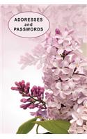 Low Vision Address Book and Password Keeper: 6" x 9" Organizer for Visually Impaired with Pink Floral Cover
