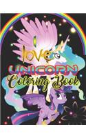 I love Unicorn Coloring Book: An Adult Coloring Book with Magical Animals, Cute Princesses, and Fantasy Scenes for Relaxation