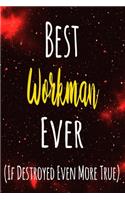 Best Workman Ever (If Destroyed Even More True): The perfect gift for the professional in your life - Funny 119 page lined journal!