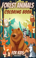 Forest Animals Coloring Book For Kids