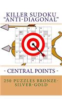 Killer Sudoku "anti-Diagonal" - Central Points - 250 Puzzles Bronze-Silver-Gold