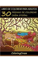 Libro de Colorear para Adultos: 30 Páginas de Colorear Caída Otoñal(3 Estaciones Coloridas)