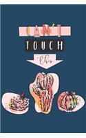 Can't Touch This: Succulent Large Ruled Journal Notebook Planner - 120-Page Wide Ruled Paper for Writing Ideas Planning Doodling Journaling for Women Girls Teens - 6x