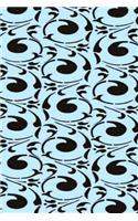 2019 Daily Planner Damask Pattern Design Black Blue Swirls 384 Pages: (Notebook, Diary, Blank Book)(2019 Planners Calendars Organizers Datebooks Appointment Books Agendas)