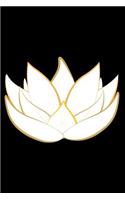 Lotus Notebook: Flower Spiritual Symbol Abstract Art - Lined 120 Pages 6x9 Journal