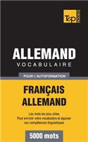 Vocabulaire Francais-Allemand Pour L'Autoformation - 5000 Mots