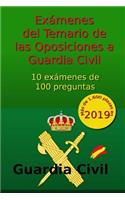 ExÃ¡menes del Temario de Oposiciones a Guardia Civil: 10 ExÃ¡menes de 100 Preguntas