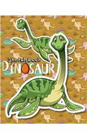 Dinosaur Sketchbook: Paper Book for Sketching, Drawing, Journaling & Doodling (Sketchbooks), Perfect Size at 8 X 10, 120 Pages, ( Cute Dinosaur Cover )