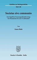 Societas Sive Communio