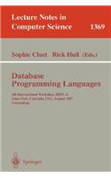 Database Programming Languages: 6th International Workshop, Dbpl-6, Estes Park, Colorado, Usa, August 18-20, 1997