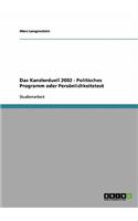 Kanzlerduell 2002 - Politisches Programm oder Persönlichkeitstest