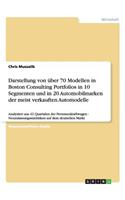 Darstellung von über 70 Modellen in Boston Consulting Portfolios in 10 Segmenten und in 20 Automobilmarken der meist verkauften Automodelle: Analysiert aus 42 Quartalen der Personenkraftwagen - Neuzulassungsstatistiken auf dem deutschen Markt