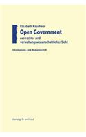 Open Government aus rechts- und verwaltungswissenschaftlicher Sicht