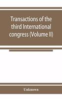 Transactions of the third International congress for the history of religions (Volume II)