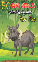 50 Animals Color by Number for Kids
