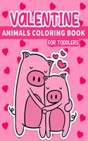 Valentine Animals Coloring Book For Toddlers