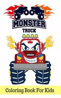 Monster Truck Coloring Book For Kids