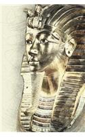 Tutankhamun Death Mask Painting Ancient Egypt Journal: Take Notes, Write Down Memories in this 150 Page Lined Journal