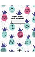 Blank Sheet Music Notebook