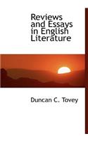 Reviews and Essays in English Literature