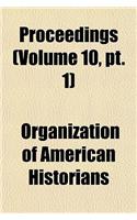 Proceedings (Volume 10, PT. 1): (English)