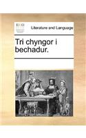 Tri Chyngor I Bechadur.: (Welsh)