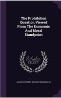 The Prohibition Question Viewed From The Economic And Moral Standpoint