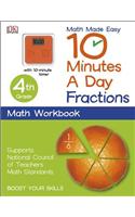 10 Minutes a Day: Fractions, Fourth Grade